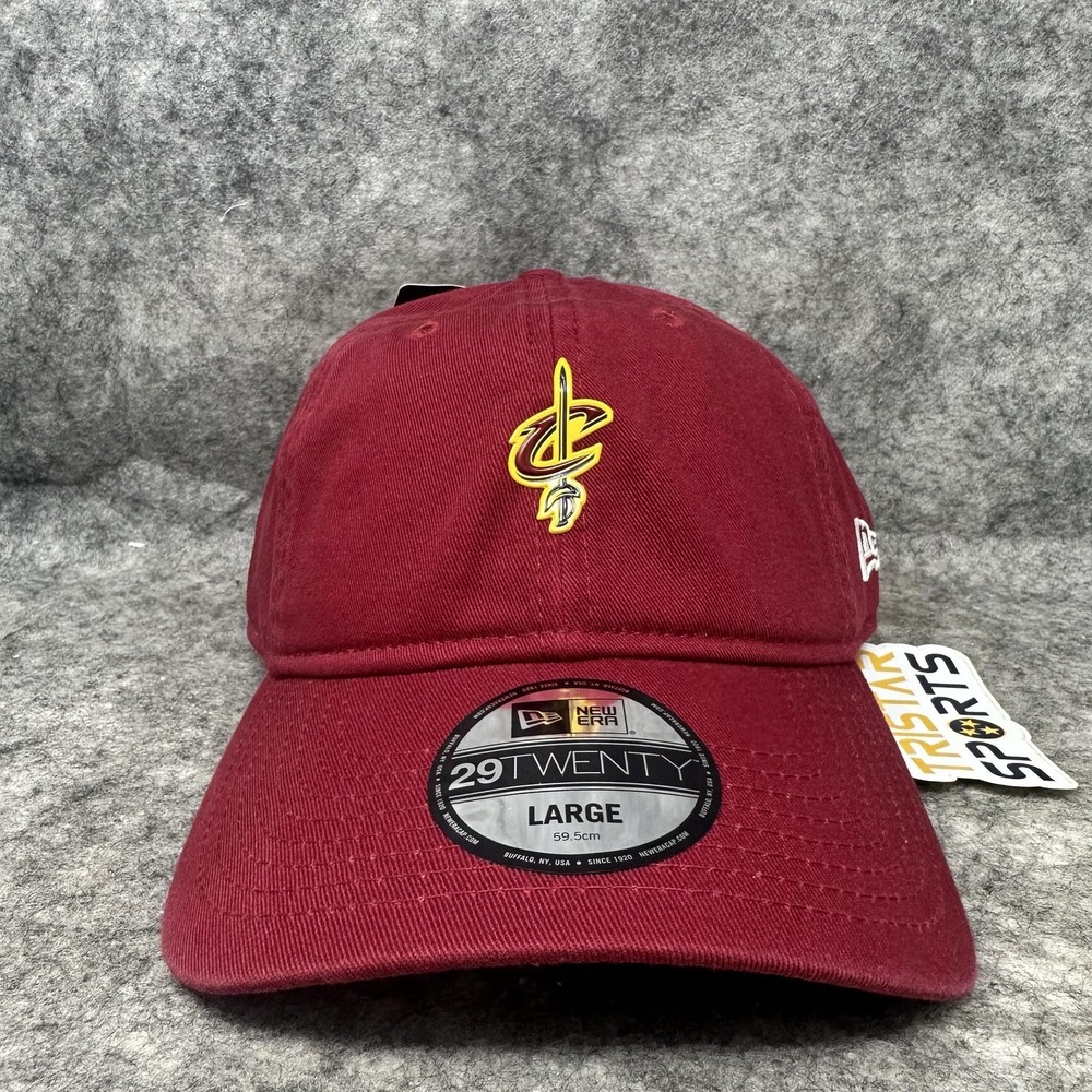 Cleveland Cavaliers Hat Cap Fitted Mens Large Red Navy NBA Basketball New Era